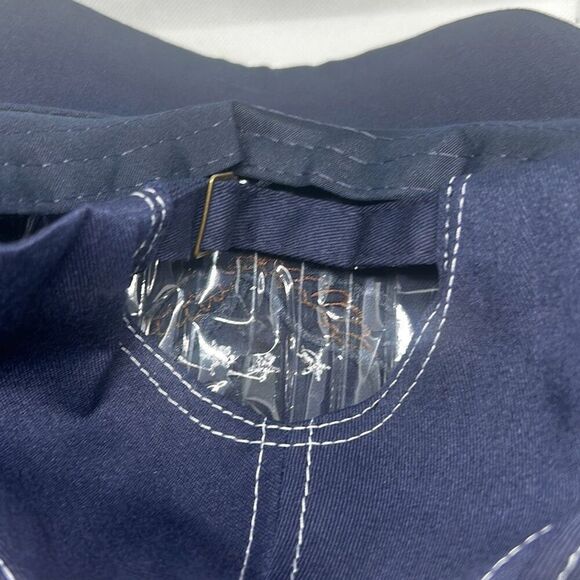 🦅 Navy Blue Baseball Cap – Eagle Embroidery with Stars & Contrast Stitching 🦅 - Picture 4 of 4